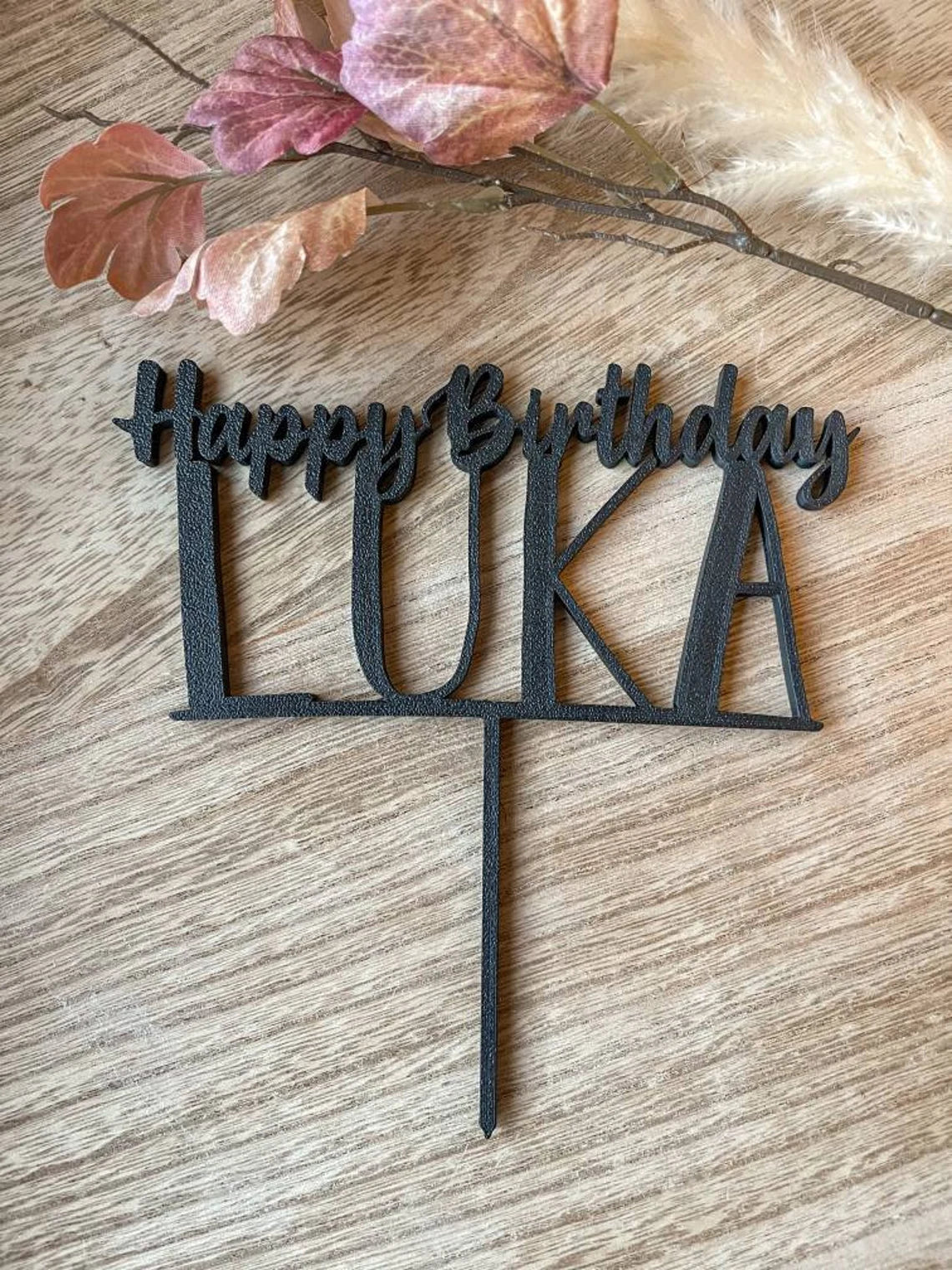 Cake Topper Happy Birthday personalisiert mit Name
