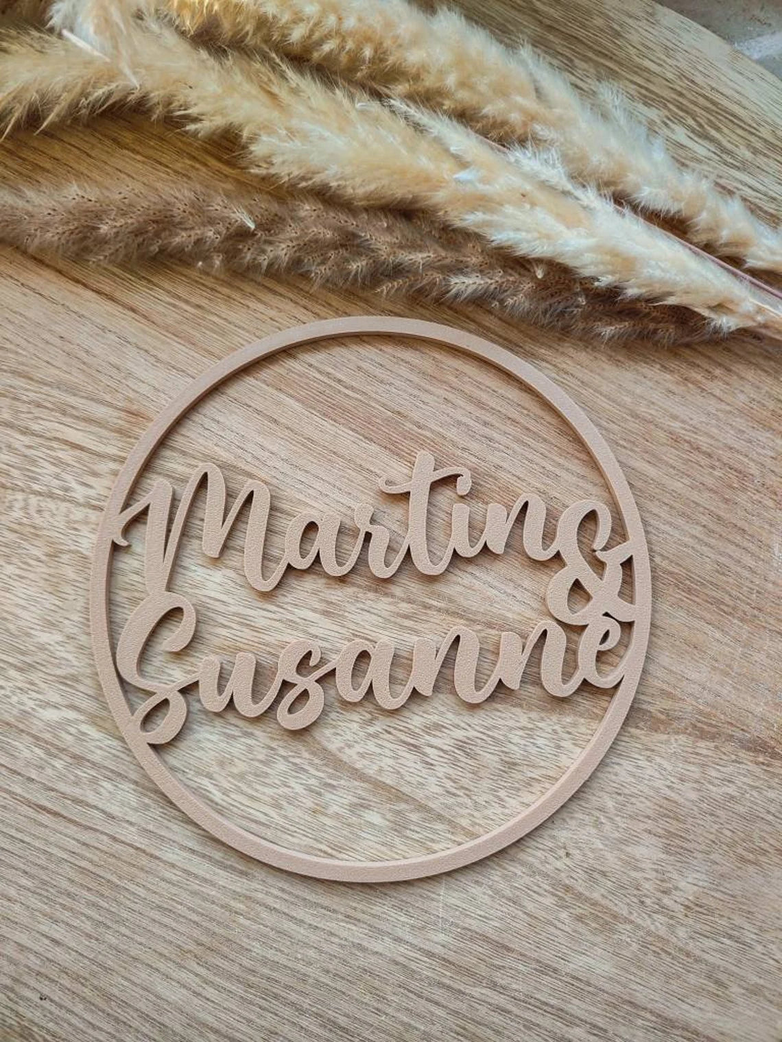 Personalisiertes Türschild mit zwei Namen