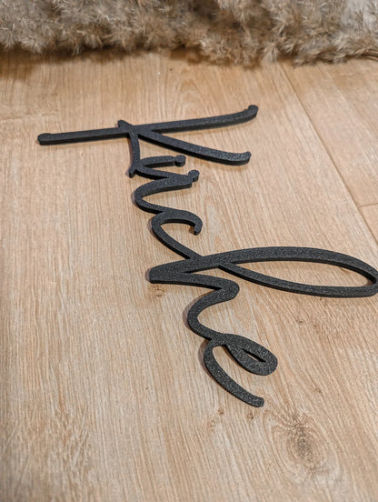 Türschild Küche, Schriftzug Küchentür