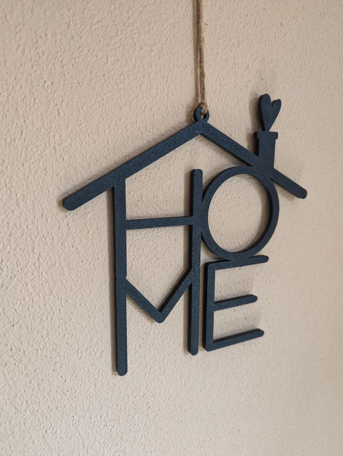 Türschild HOME Modern als Haus