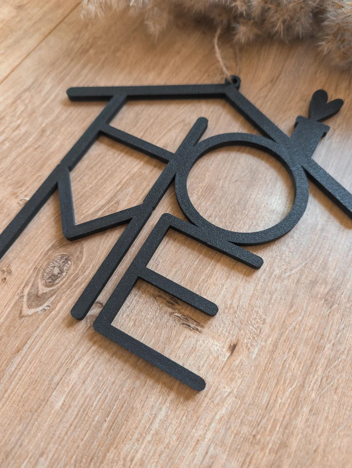 Türschild HOME Modern als Haus