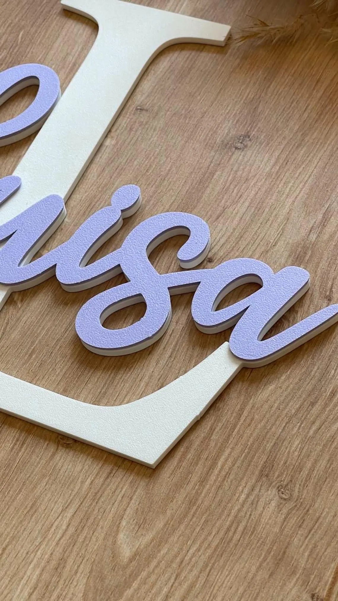 Türschild Kinderzimmer personalisiert mit Name, zweifarbig
