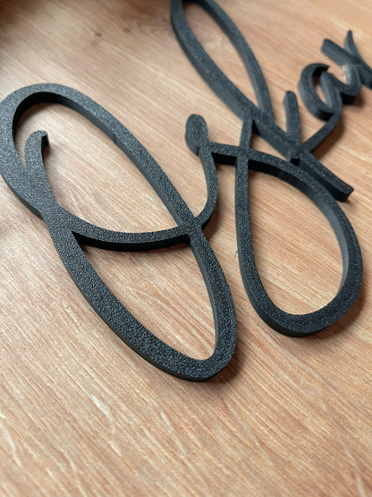 Türschild Name, Namensschild Kinderzimmer, Schriftzug personalisiert