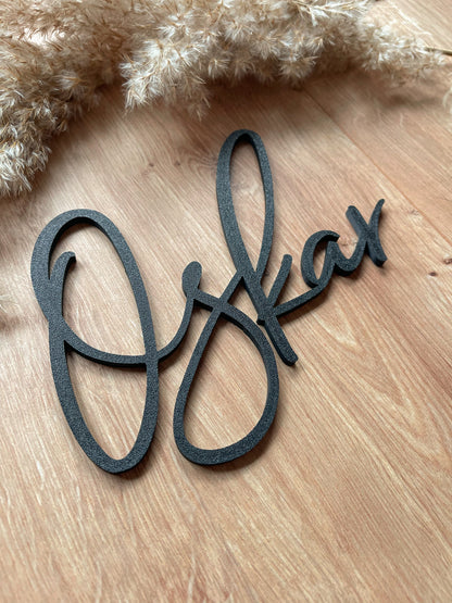 Türschild Name, Namensschild Kinderzimmer, Schriftzug personalisiert