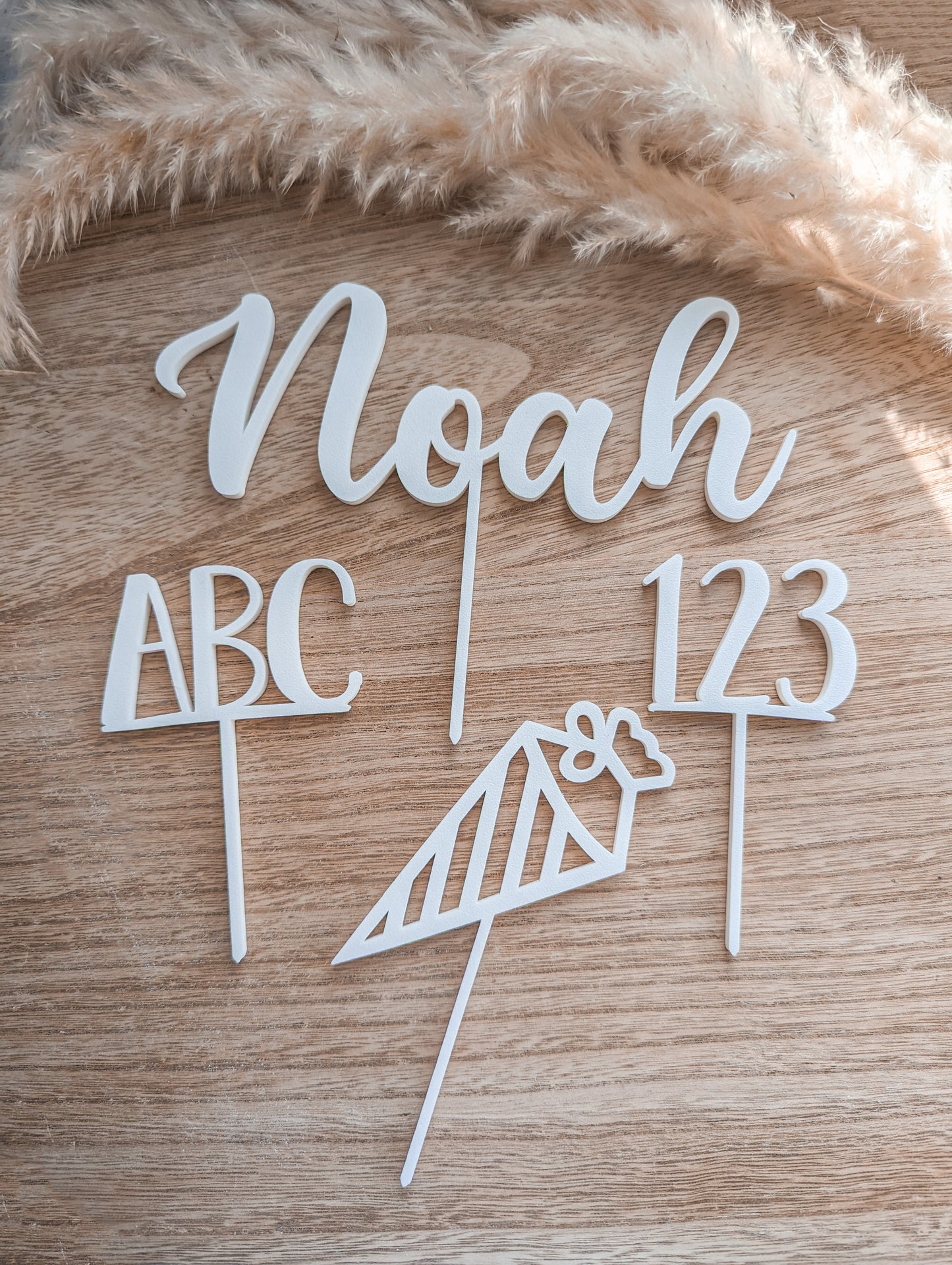 Cake Topper Set für die Einschulung personalisiert mit Name