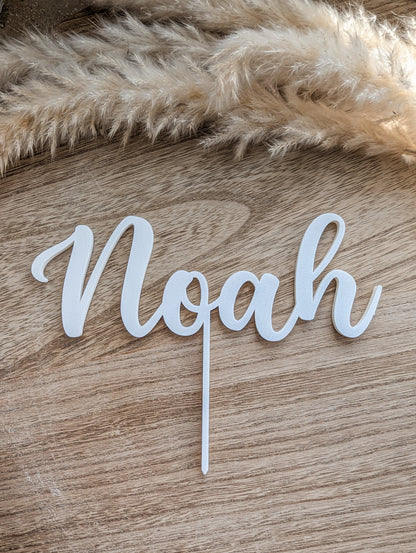 Cake Topper Set für die Einschulung personalisiert mit Name