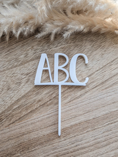 Cake Topper Set für die Einschulung personalisiert mit Name
