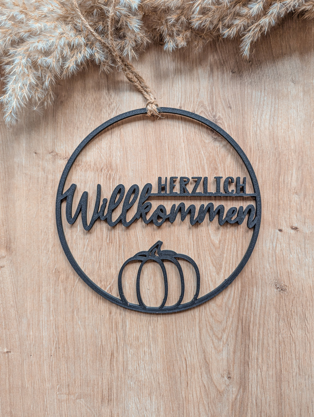 Türkranz Herbst, Türschild Willkommen, Herbstdeko Haustür