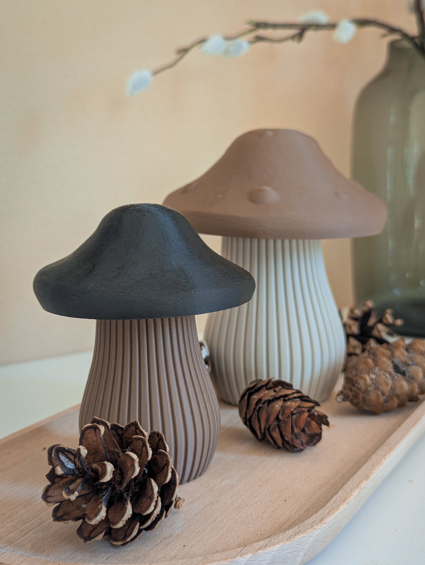 Deko Pilze 2er Set - moderne Herbstdeko