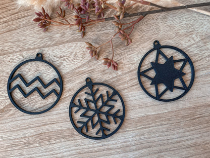 Weihnachtsbaum Anhänger, Christbaumschmuck 6er Set