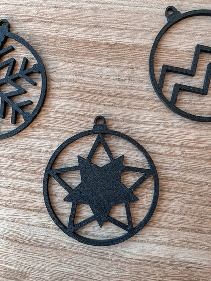 Weihnachtsbaum Anhänger, Christbaumschmuck 6er Set