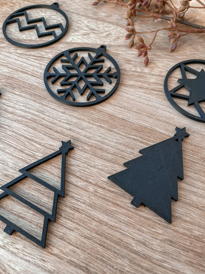 Weihnachtsbaum Anhänger, Christbaumschmuck 6er Set