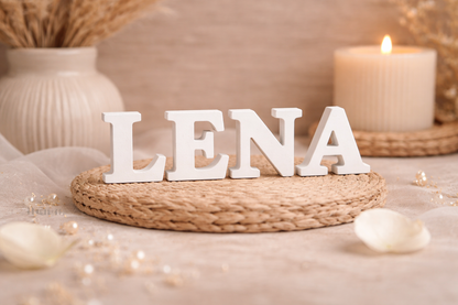 Dekobuchstabe 3D, Flowerletter mit Trockenblumen