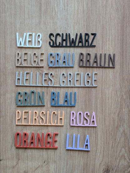 Personalisiertes Türschild mit zwei Namen