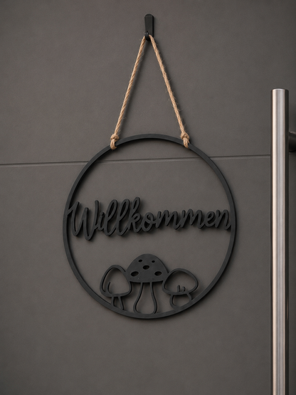 Türkranz Herbst, Türschild Willkommen, Herbstdeko Haustür