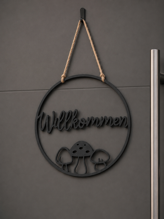 Türkranz Herbst, Türschild Willkommen, Herbstdeko Haustür