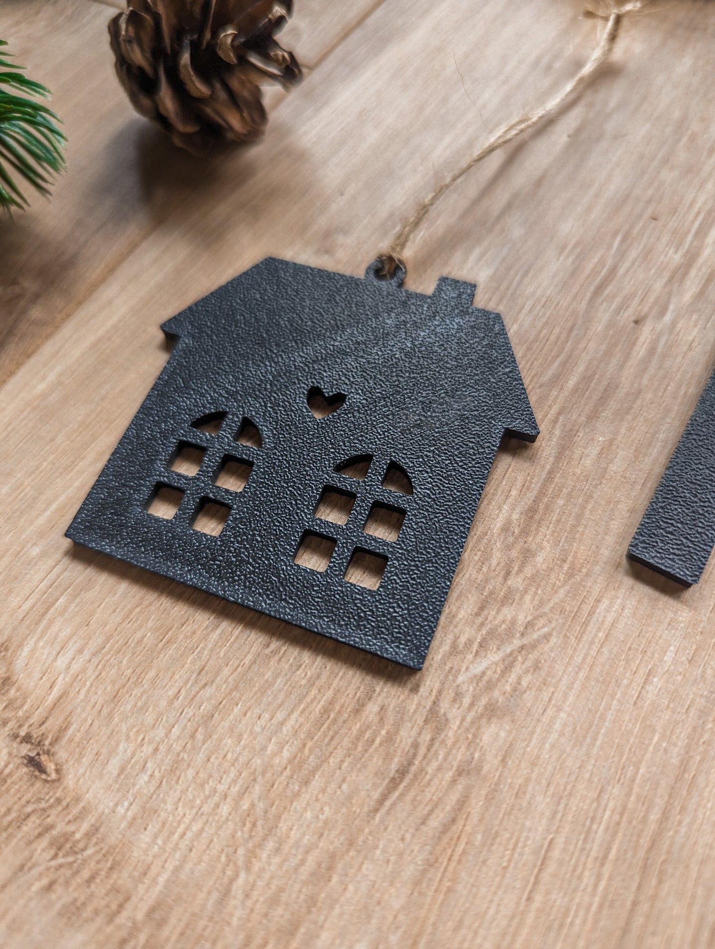 Weihnachtsbaumanhänger Häuser 6er Set