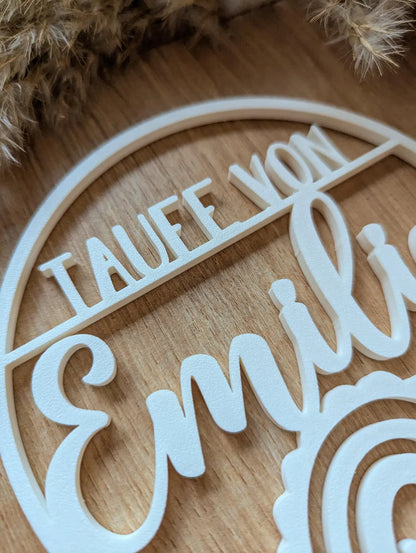 Cake Topper personalisiert mit Regenbogen für verschiedene Anlässe