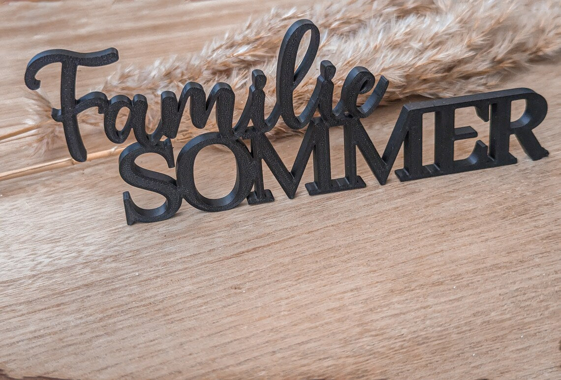 Namensschild, Dekoschild personalisiert mit Name