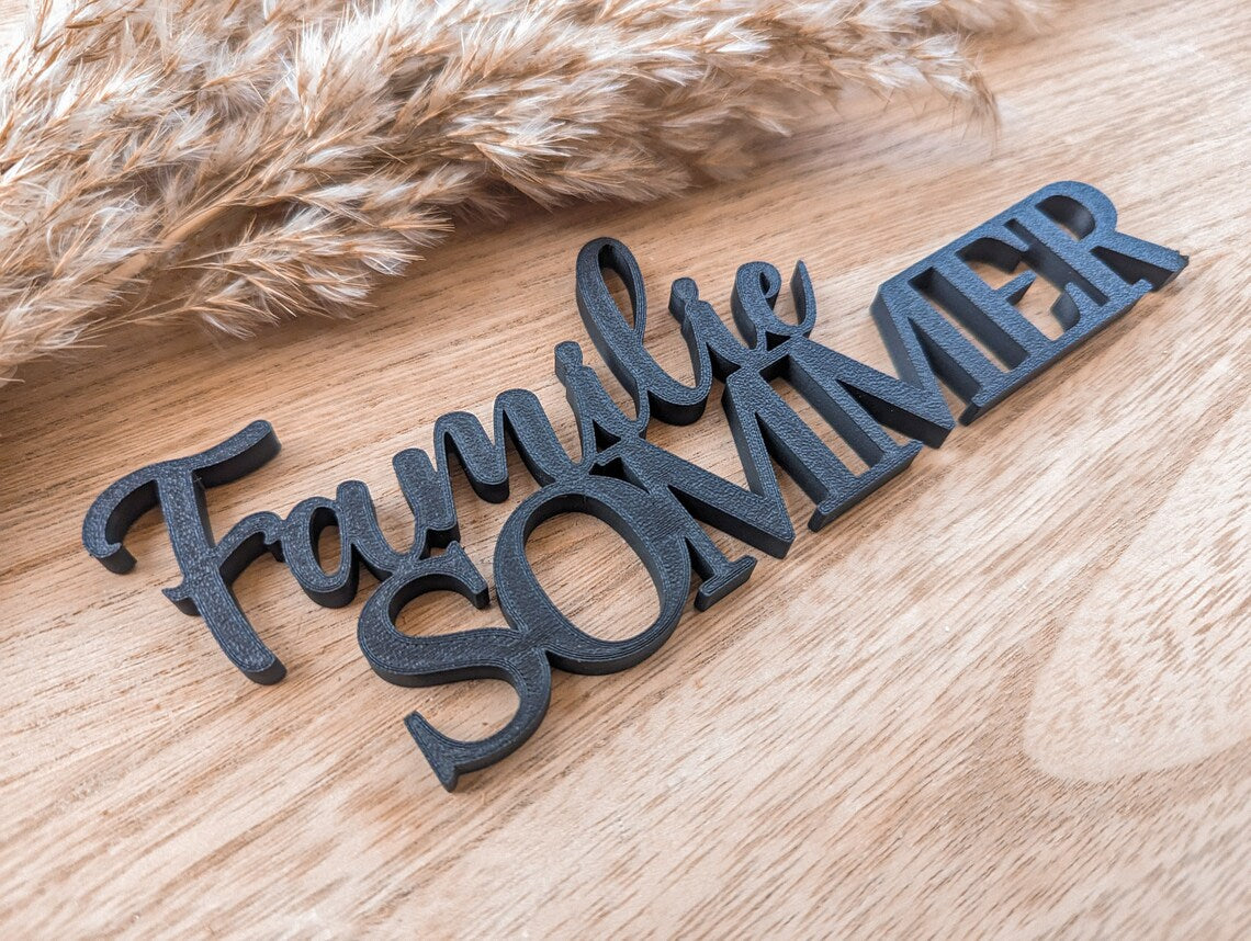 Namensschild, Dekoschild personalisiert mit Name