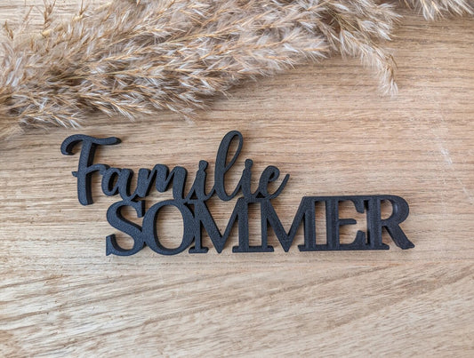 Namensschild, Dekoschild personalisiert mit Name