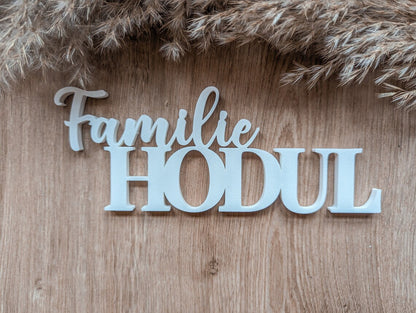 Namensschild, Dekoschild personalisiert mit Name