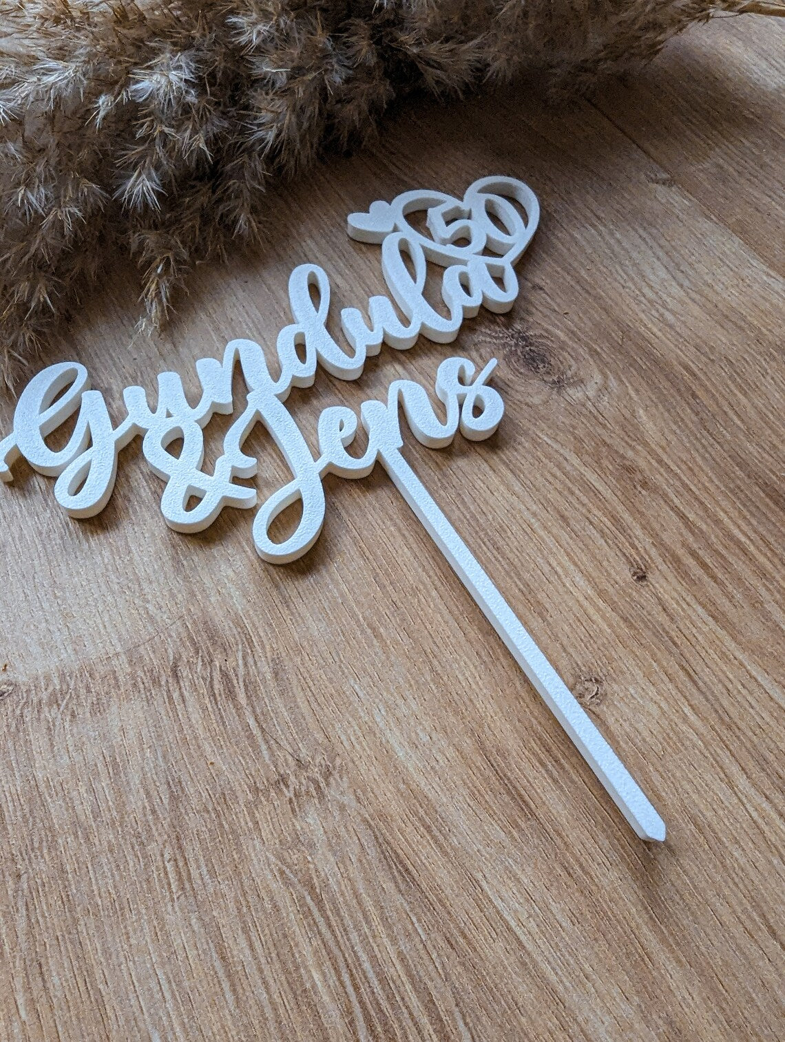 Cake Topper Hochzeitsjubiläum mit Namen