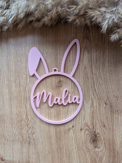 Osteranhänger mit Namen personalisiert