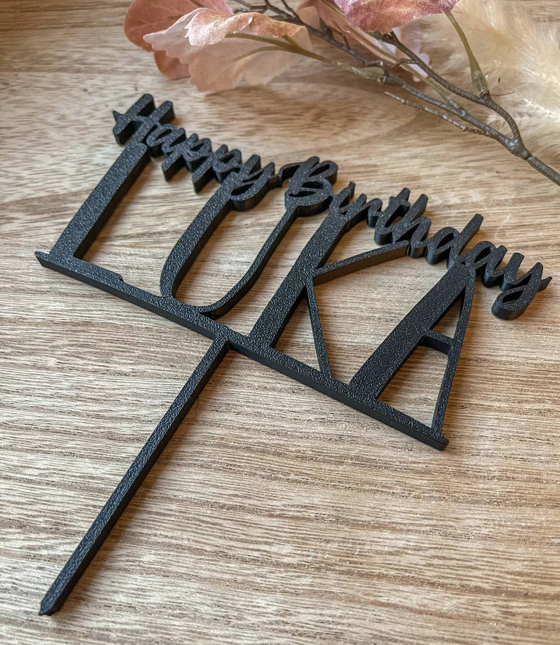 Cake Topper Happy Birthday personalisiert mit Name