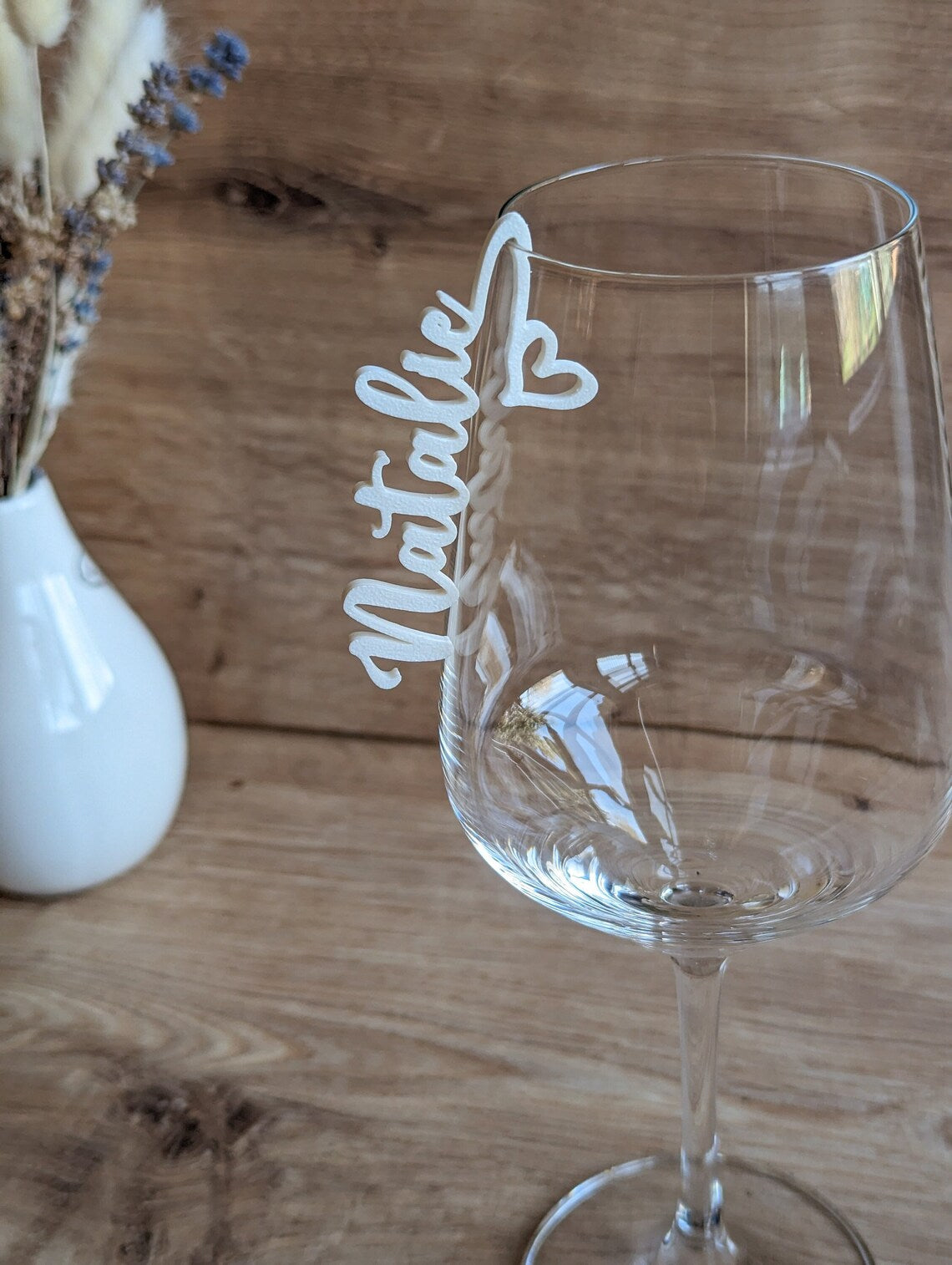 Platzkarten zum Einhängen, Tischkarten für Glas