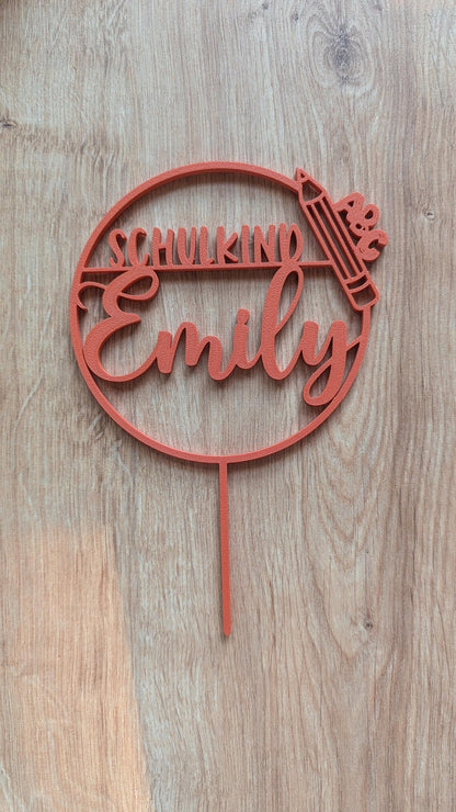 Cake Topper Einschulung personalisiert mit Name