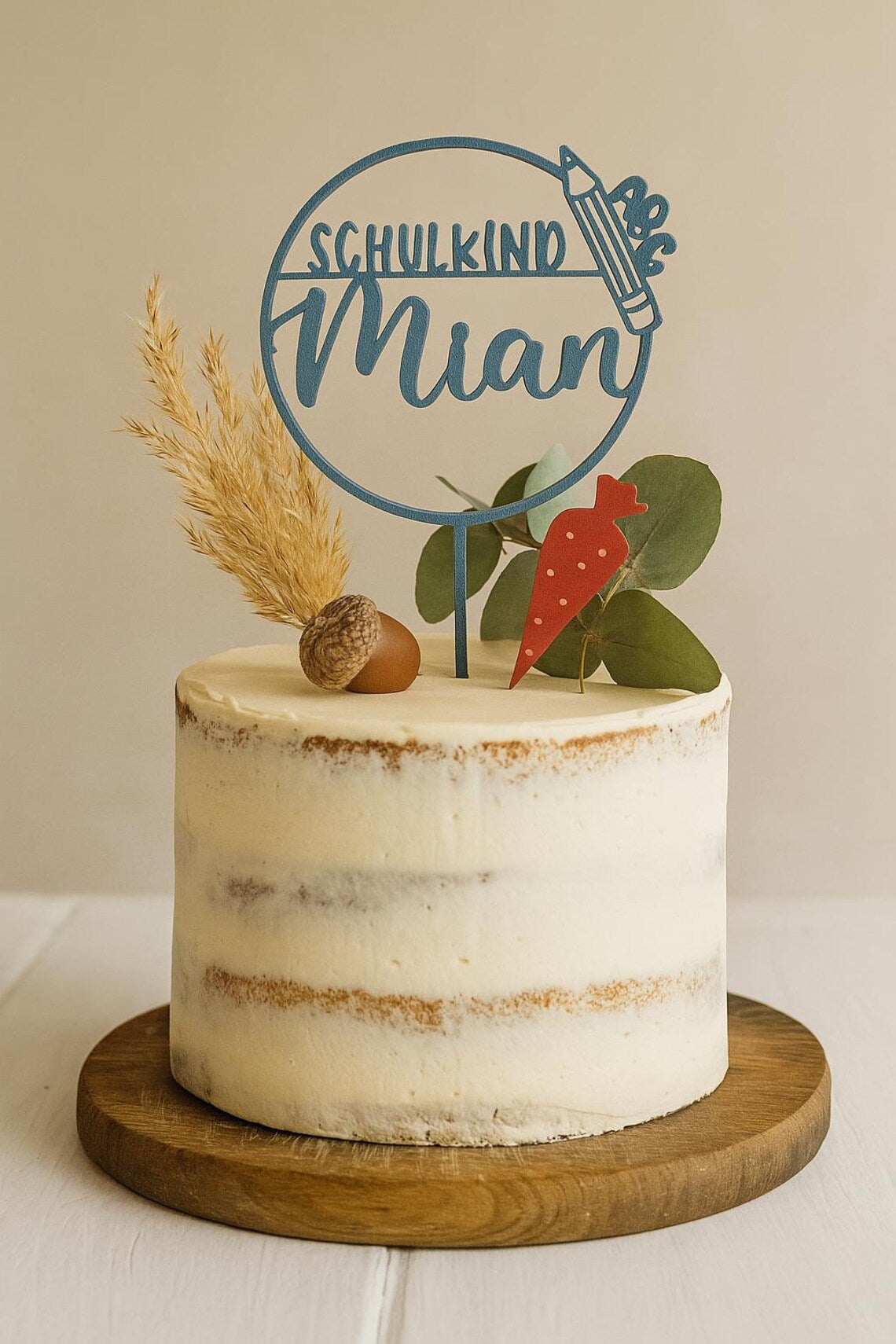 Cake Topper Einschulung personalisiert mit Name