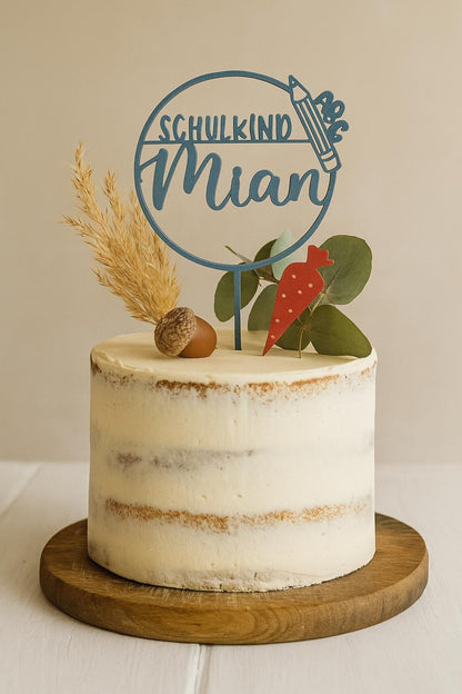 Cake Topper Einschulung personalisiert mit Name