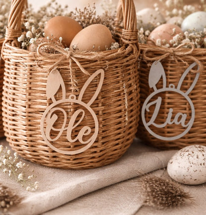 Osteranhänger mit Namen personalisiert