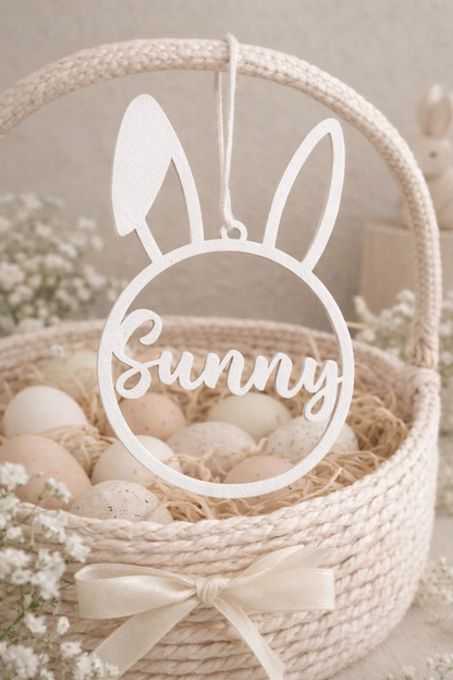 Osteranhänger mit Namen personalisiert