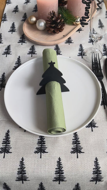 Serviettenring Weihnachten, Weihnachtsbaum Serviettenhalter