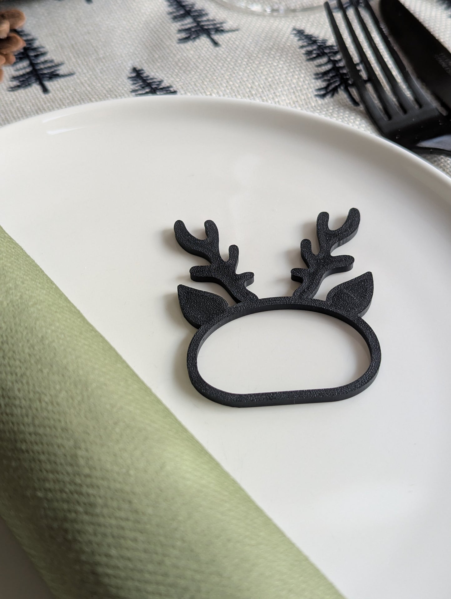 Serviettenring Weihnachten Rentier, Serviettenhalter Rudolph