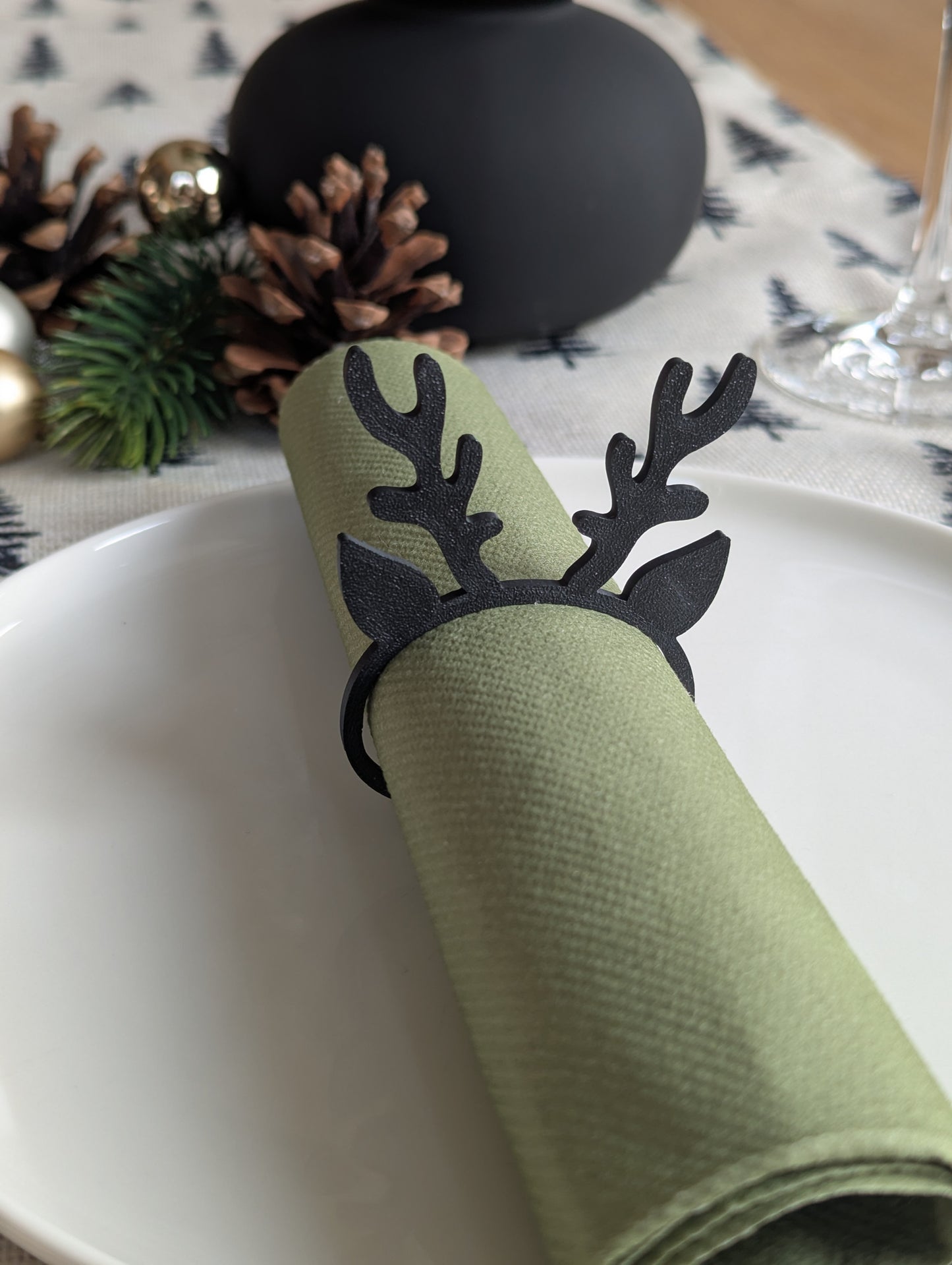 Serviettenring Weihnachten Rentier, Serviettenhalter Rudolph