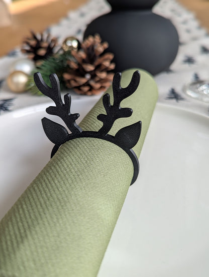 Serviettenring Weihnachten Rentier, Serviettenhalter Rudolph
